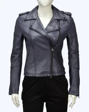 Katie Violet Vibes ( Biker Leather Jacket )